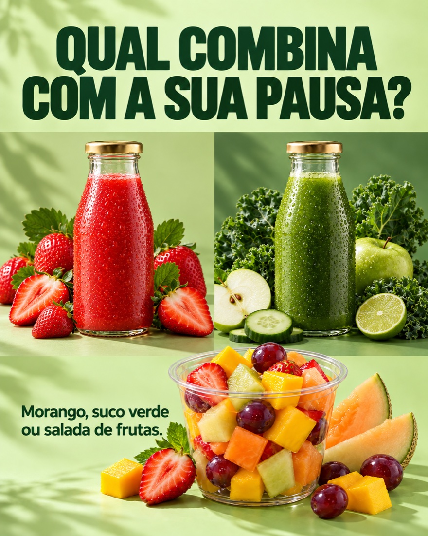 Qual combina com a sua pausa?
